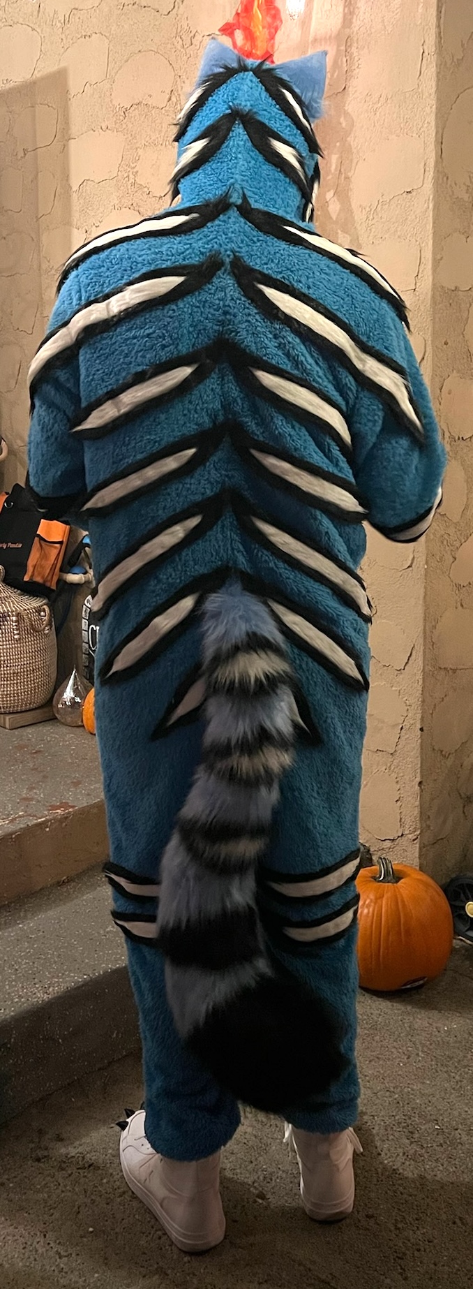 Showing off the stripes.